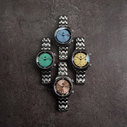 Phoibos Eagle Ray 200m PY048F Pastel Yellow - Horology Story Youtube Store