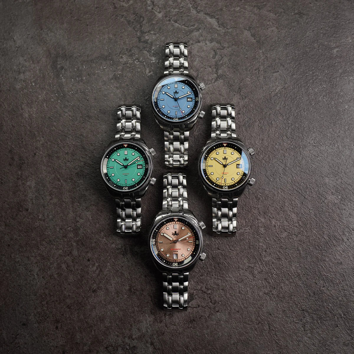 Phoibos Eagle Ray 200m PY039G Sunray White - Horology Story Youtube Store