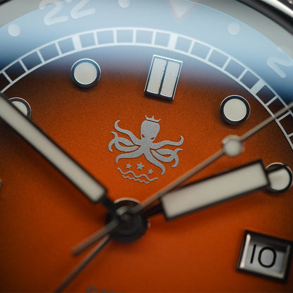 Phoibos Eagle Ray 300m Super Compressor GMT PX023F Fume Orange - Horology Story Youtube Store