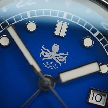 Phoibos Eagle Ray 300m Super Compressor GMT PX023B Fume Blue - Horology Story Youtube Store