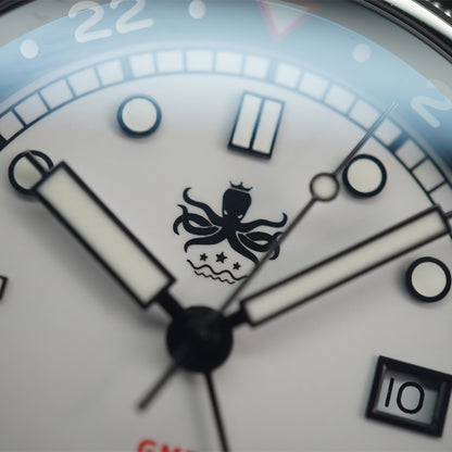 Phoibos Eagle Ray 300m Super Compressor GMT PX023G White - Horology Story Youtube Store