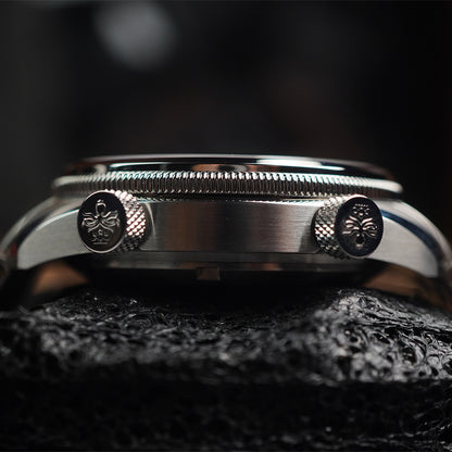 Phoibos Eagle Ray 200m PY039H Sunray Champagne - Horology Story Youtube Store