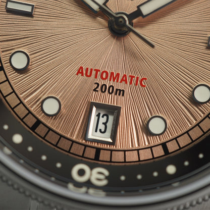 Phoibos Eagle Ray 200m PY039H Sunray Champagne - Horology Story Youtube Store