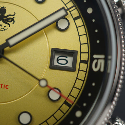 Phoibos Eagle Ray 200m PY048F Pastel Yellow - Horology Story Youtube Store