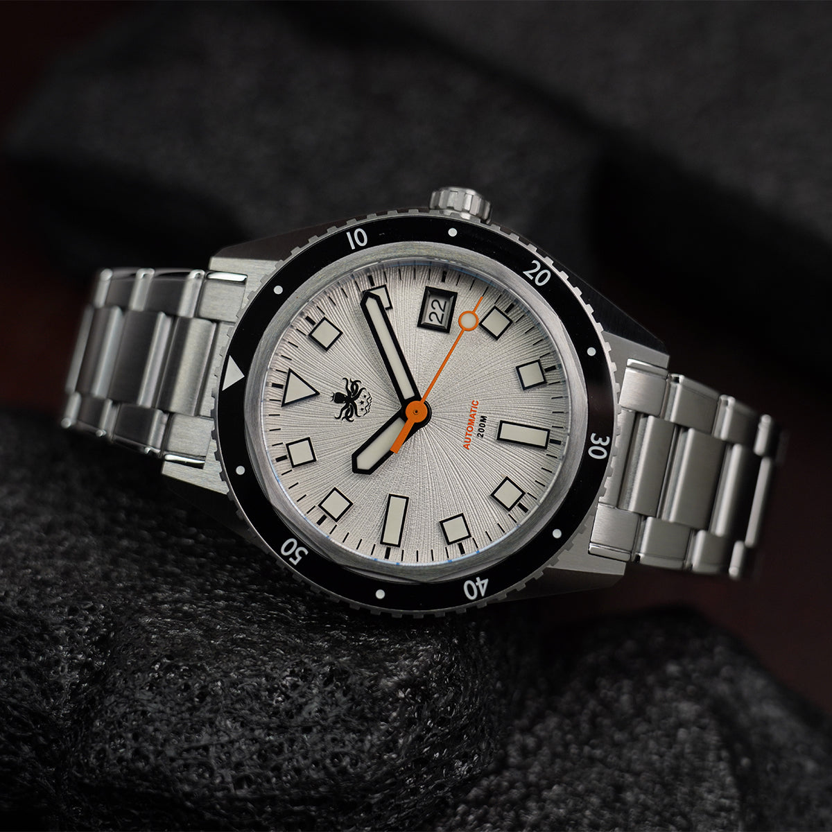 Phoibos Argo PY052E Spiral Sunray Silver White - Horology Story Youtube Store