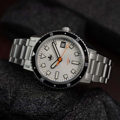 Phoibos Argo PY052E Spiral Sunray Silver White - Horology Story Youtube Store