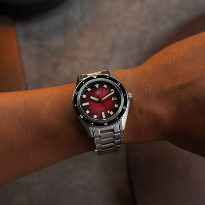 Phoibos Argo PY052D Spiral Sunray Red - Horology Story Youtube Store