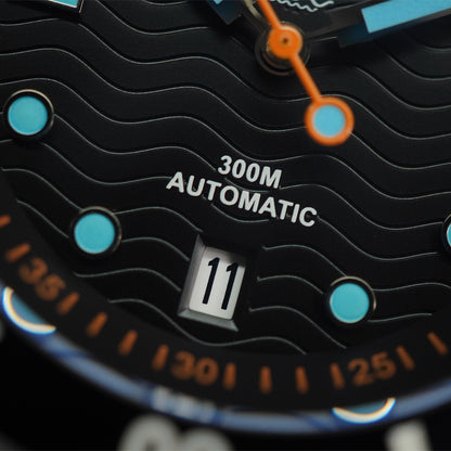 Phoibos Wave Master 300M PY010CR Black Dial