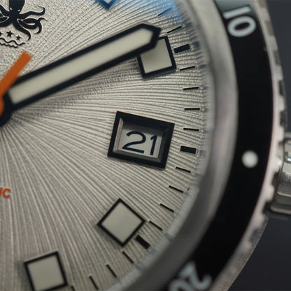 Phoibos Argo PY052E Spiral Sunray Silver White - Horology Story Youtube Store