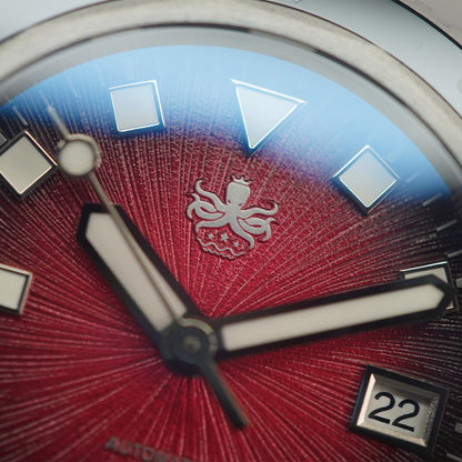 Phoibos Argo PY052D Spiral Sunray Red - Horology Story Youtube Store