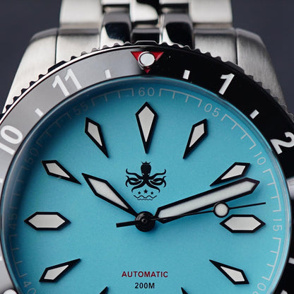 Phoibos Voyager 200m PY035B Matte Ice Blue Dial - Horology Story Youtube Store