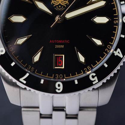 Phoibos Voyager 200m PY035C Sunburst Black Dial - Horology Story Youtube Store