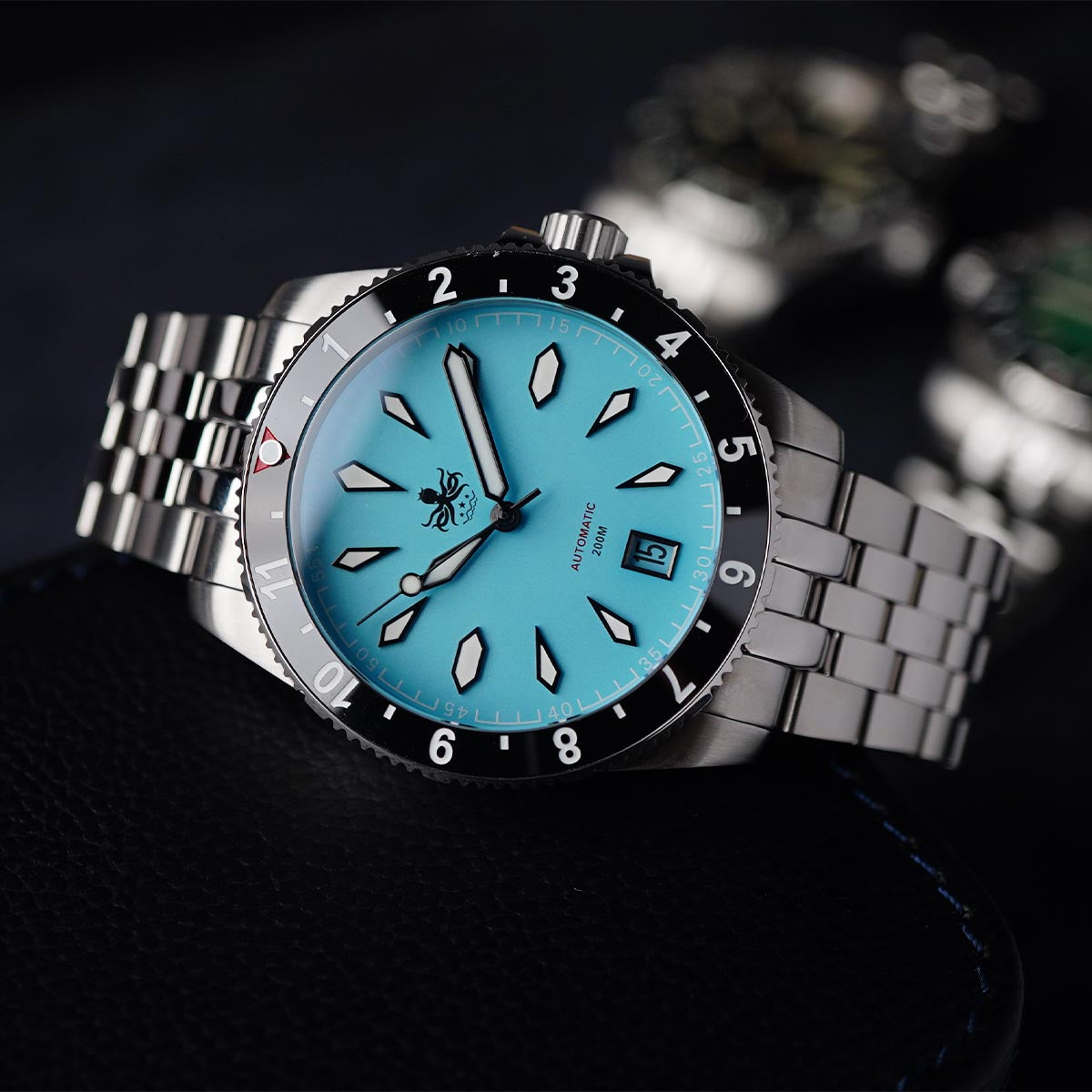 Phoibos Voyager 200m PY035B Matte Ice Blue Dial - Horology Story Youtube Store