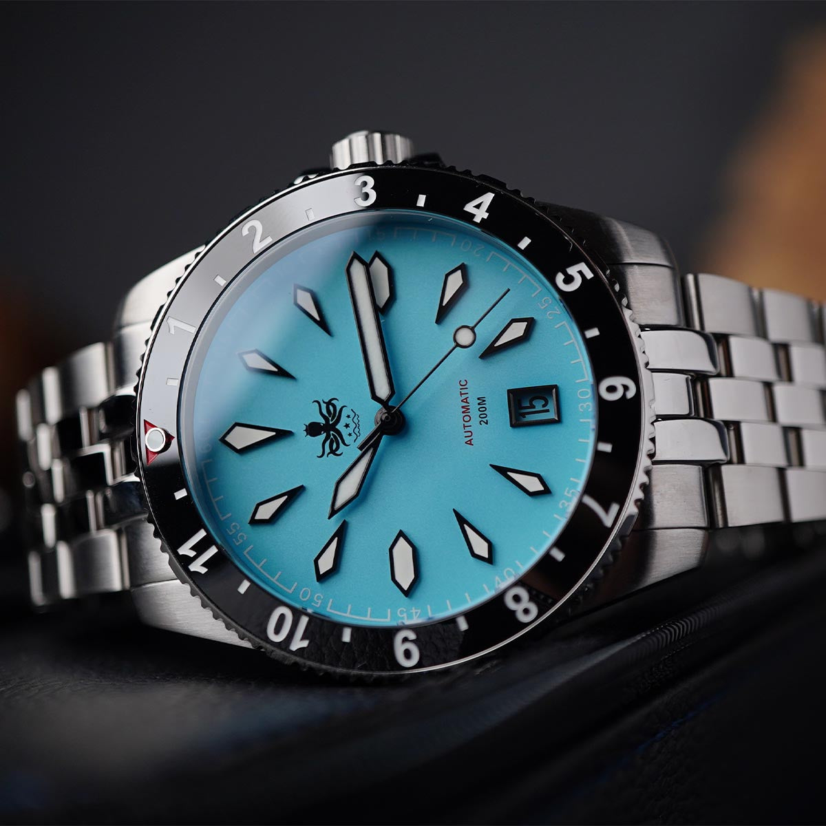 Phoibos Voyager 200m PY035B Matte Ice Blue Dial - Horology Story Youtube Store