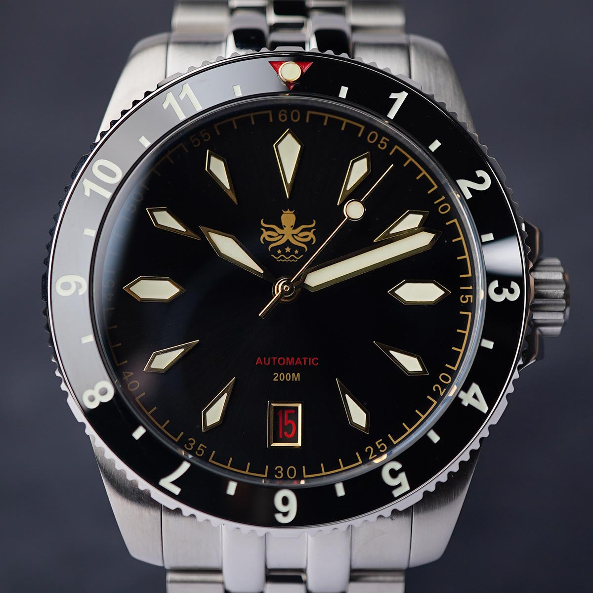 Phoibos Voyager 200m PY035C Sunburst Black Dial - Horology Story Youtube Store