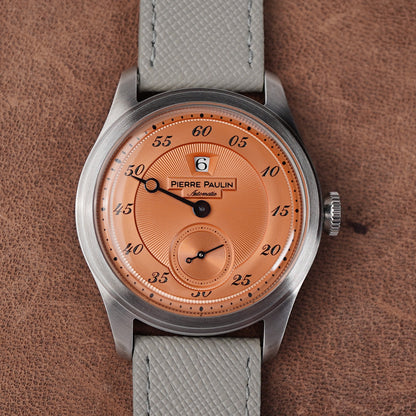 Pierre Paulin Jumping Hour Salmon Dial - Horology Story Youtube Store