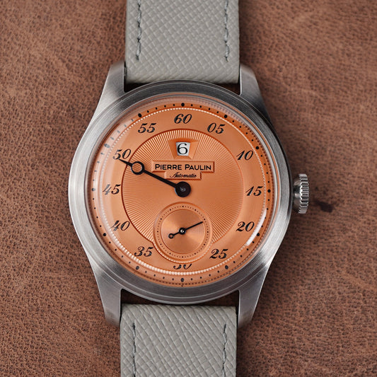 Pierre Paulin Jumping Hour Salmon Dial - Horology Story Youtube Store