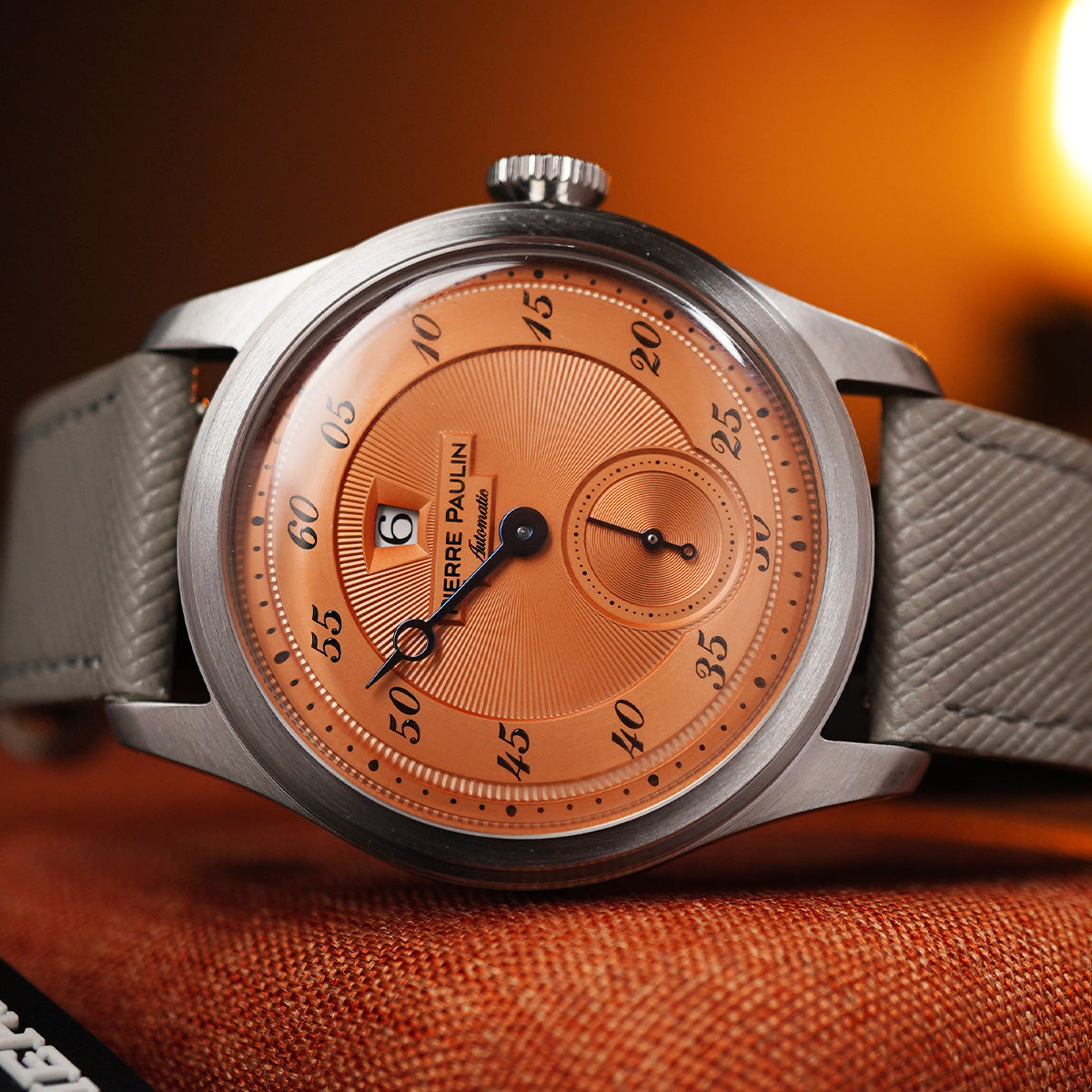 Pierre Paulin Jumping Hour Salmon Dial - Horology Story Youtube Store