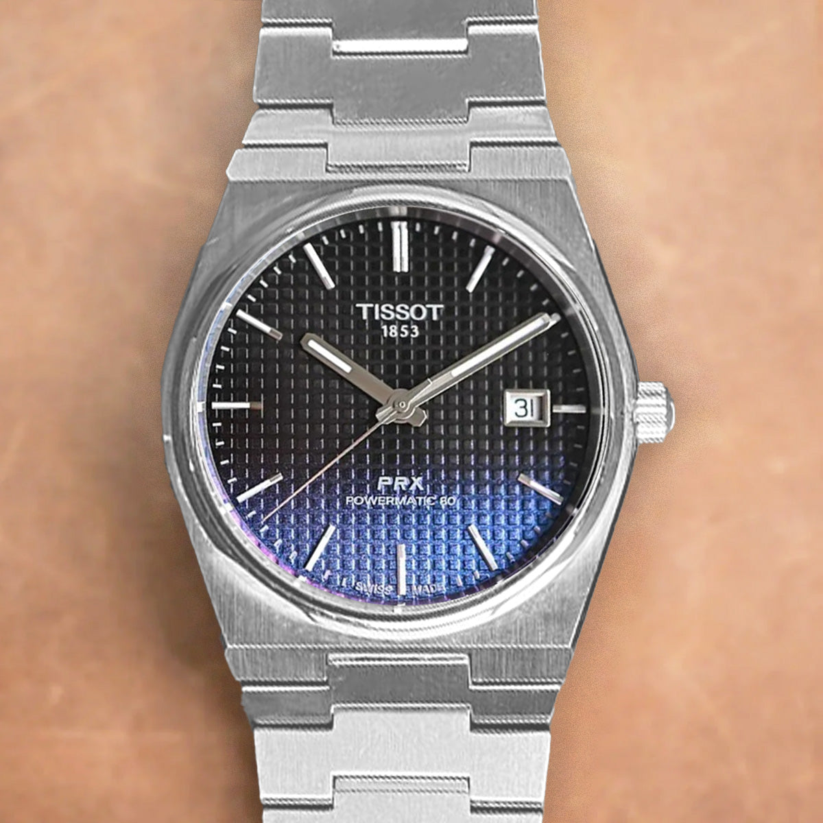 Tissot PRX 40mm T137.407.11.051.01 Powermatic 80 Gradient Black-Blue on Bracelet