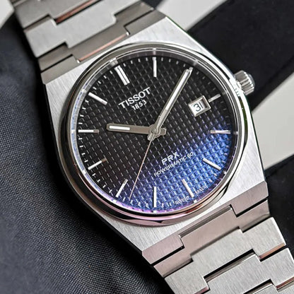 Tissot PRX 40mm T137.407.11.051.01 Powermatic 80 Gradient Black-Blue on Bracelet