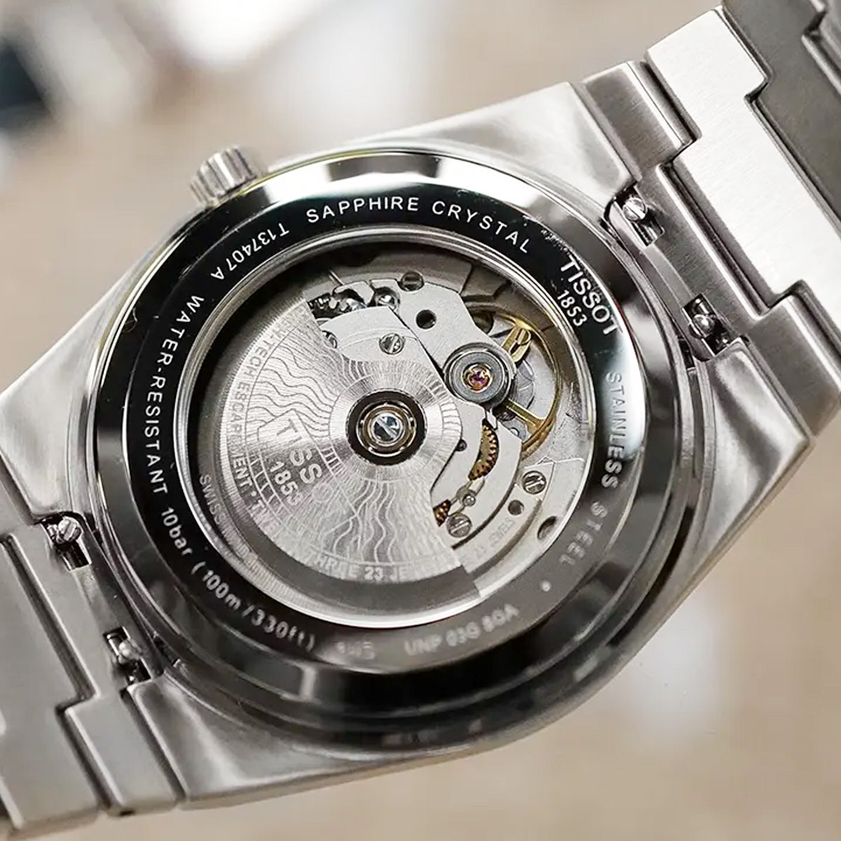 Tissot PRX 40mm T137.407.11.351.01 Powermatic 80 Gradient Ice Blue on Bracelet