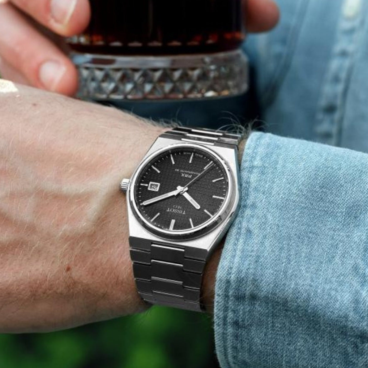 Tissot PRX 40mm T137.407.11.051.00 Powermatic 80 Black Dial on Bracelet