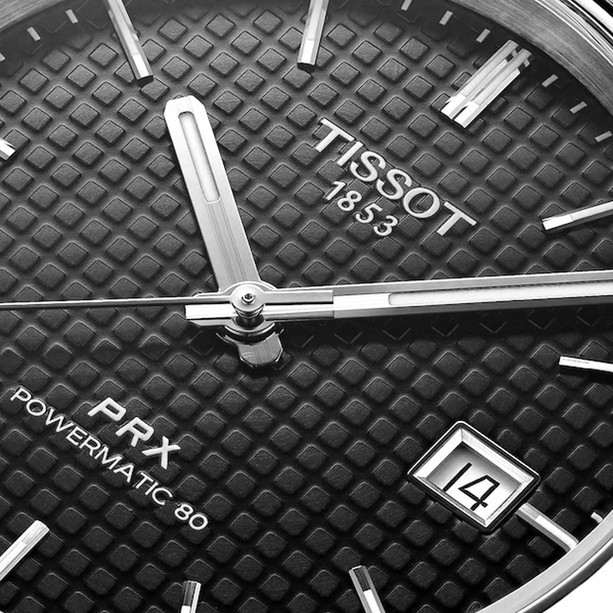 Tissot PRX 40mm T137.407.11.051.00 Powermatic 80 Black Dial on Bracelet