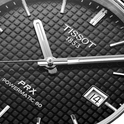 Tissot PRX 40mm T137.407.11.051.00 Powermatic 80 Black Dial on Bracelet