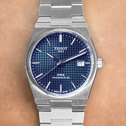 Tissot PRX 40mm T137.407.11.041.00 Powermatic 80 Blue Dial on Bracelet