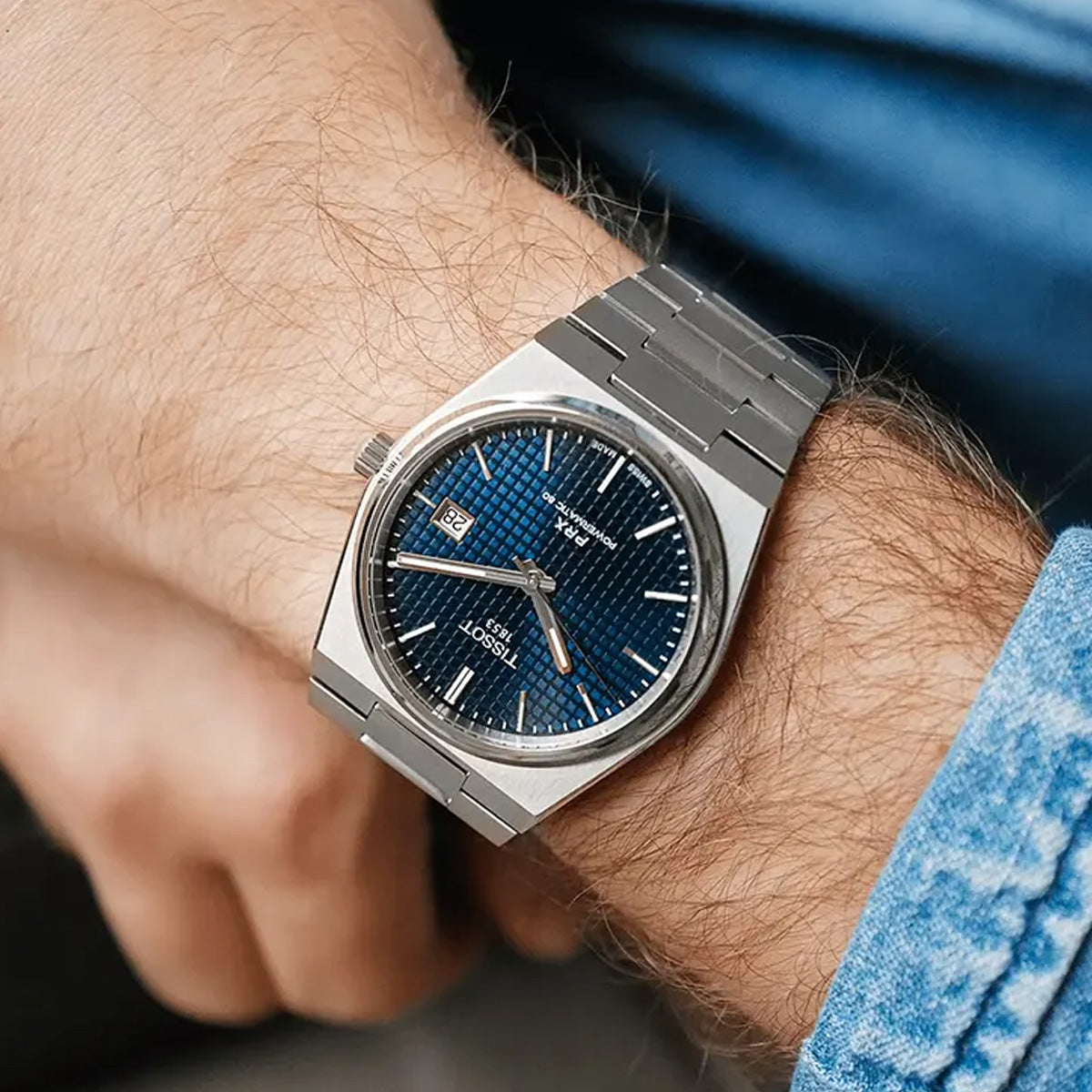 Tissot PRX 40mm T137.407.11.041.00 Powermatic 80 Blue Dial on Bracelet