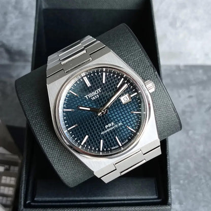 Tissot PRX 40mm T137.407.11.041.00 Powermatic 80 Blue Dial on Bracelet