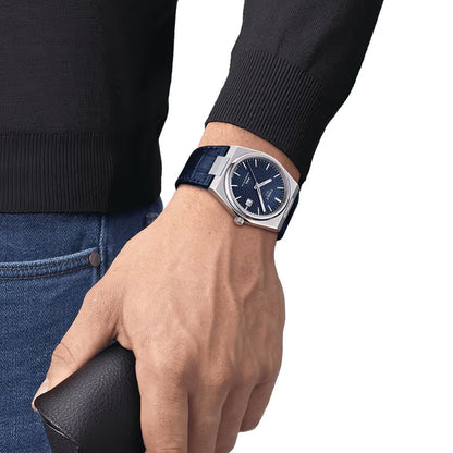 Tissot PRX 40mm T137.407.16.041.00 Powermatic 80 Blue Dial on Leather
