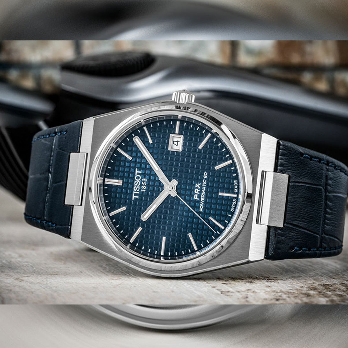 Tissot PRX 40mm T137.407.16.041.00 Powermatic 80 Blue Dial on Leather