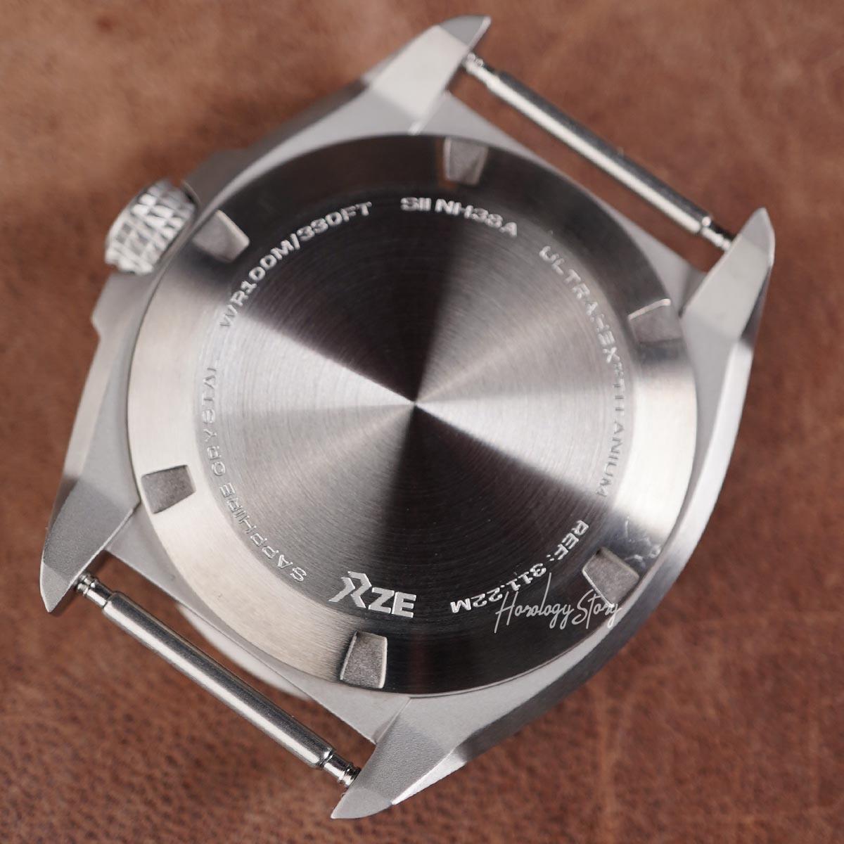 RZE Valour 38 UltraHex Titanium Vervain Blue - Horology Story Youtube Store