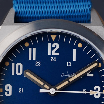 RZE Valour 38 UltraHex Titanium Vervain Blue - Horology Story Youtube Store