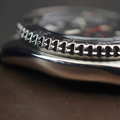 Seiko 5 Sports GMT SSK001K1 Black Grey Bezel Black Dial