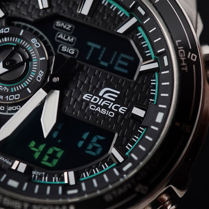 Casio Edifice EFA 131D 1A2 Stainless Steel Case Digital Dial - Horology Story Youtube Store