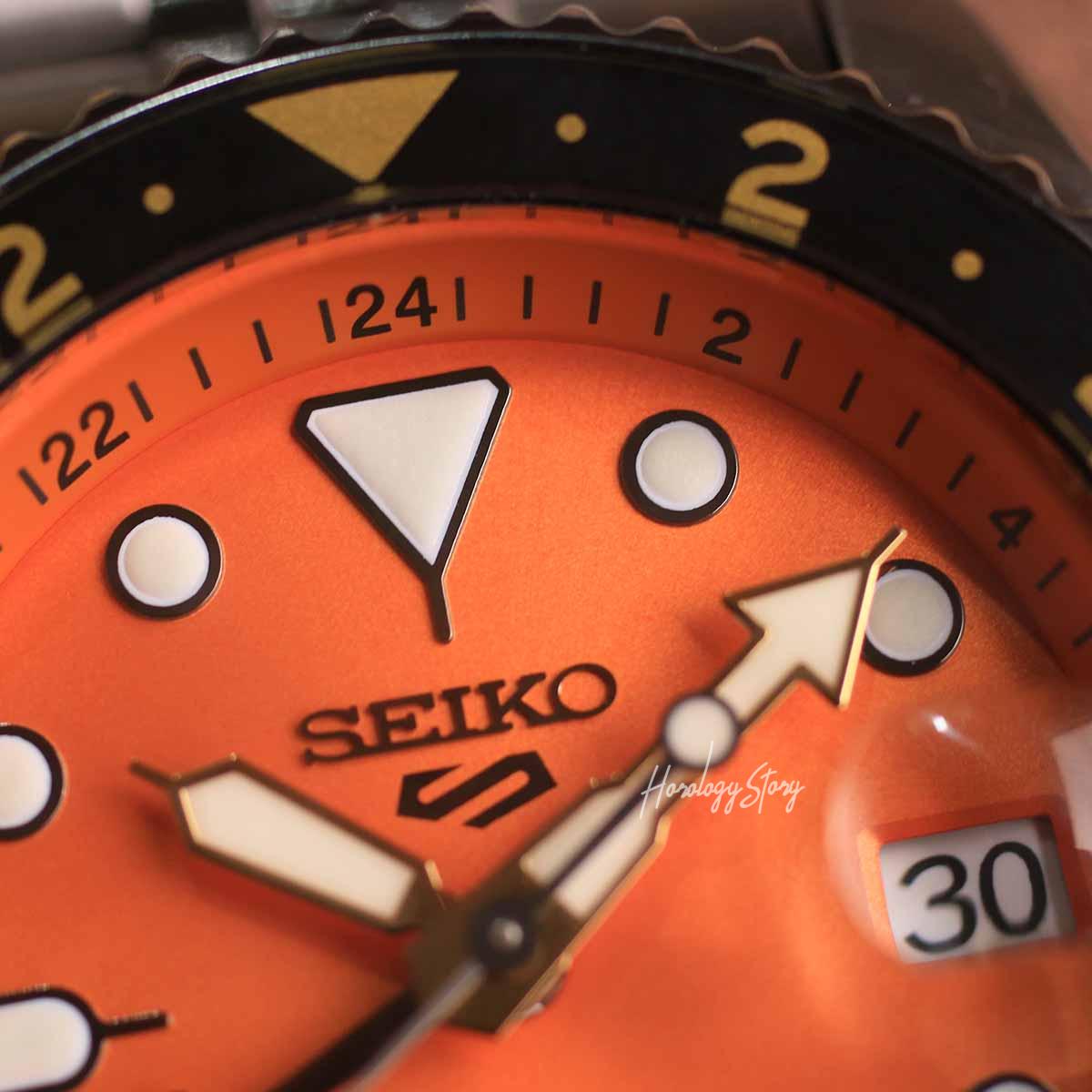 Seiko 5 Sports GMT Seiko SSK005K1 Orange - Horology Story Youtube Store