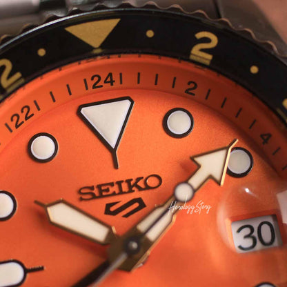 Seiko 5 Sports GMT Seiko SSK005K1 Orange - Horology Story Youtube Store