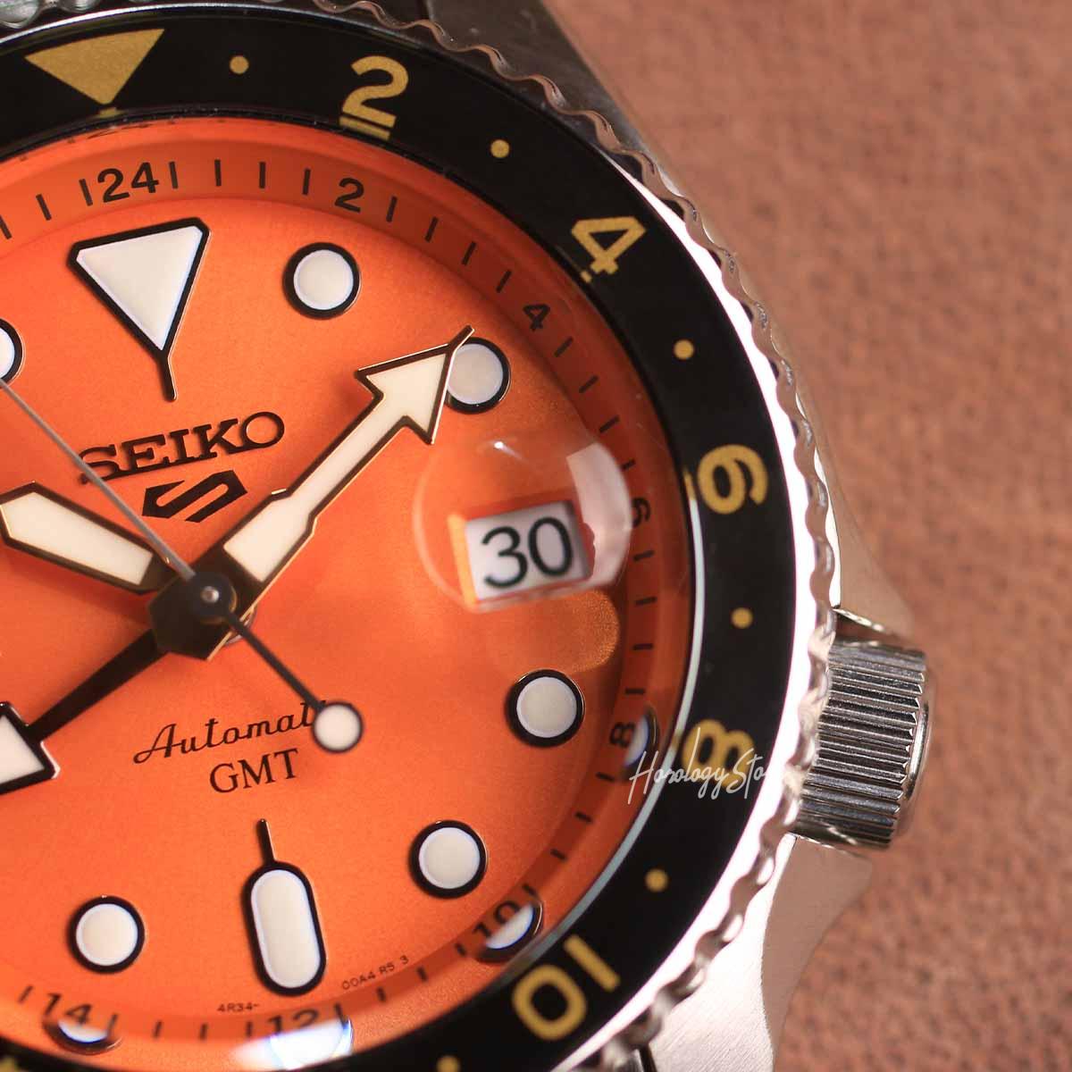 Seiko 5 Sports GMT Seiko SSK005K1 Orange - Horology Story Youtube Store
