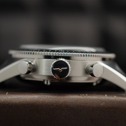 Vulcain Skindiver Chronograph Black Dial On Bracelet