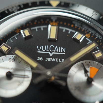 Vulcain Skindiver Chronograph Black Dial On Bracelet