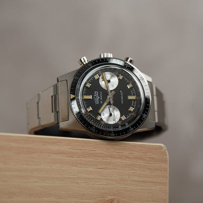Vulcain Skindiver Chronograph Black Dial On Bracelet