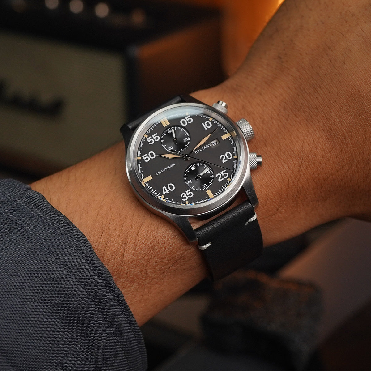 Baltany Military Solar-powered Chronograph S6070 39mm