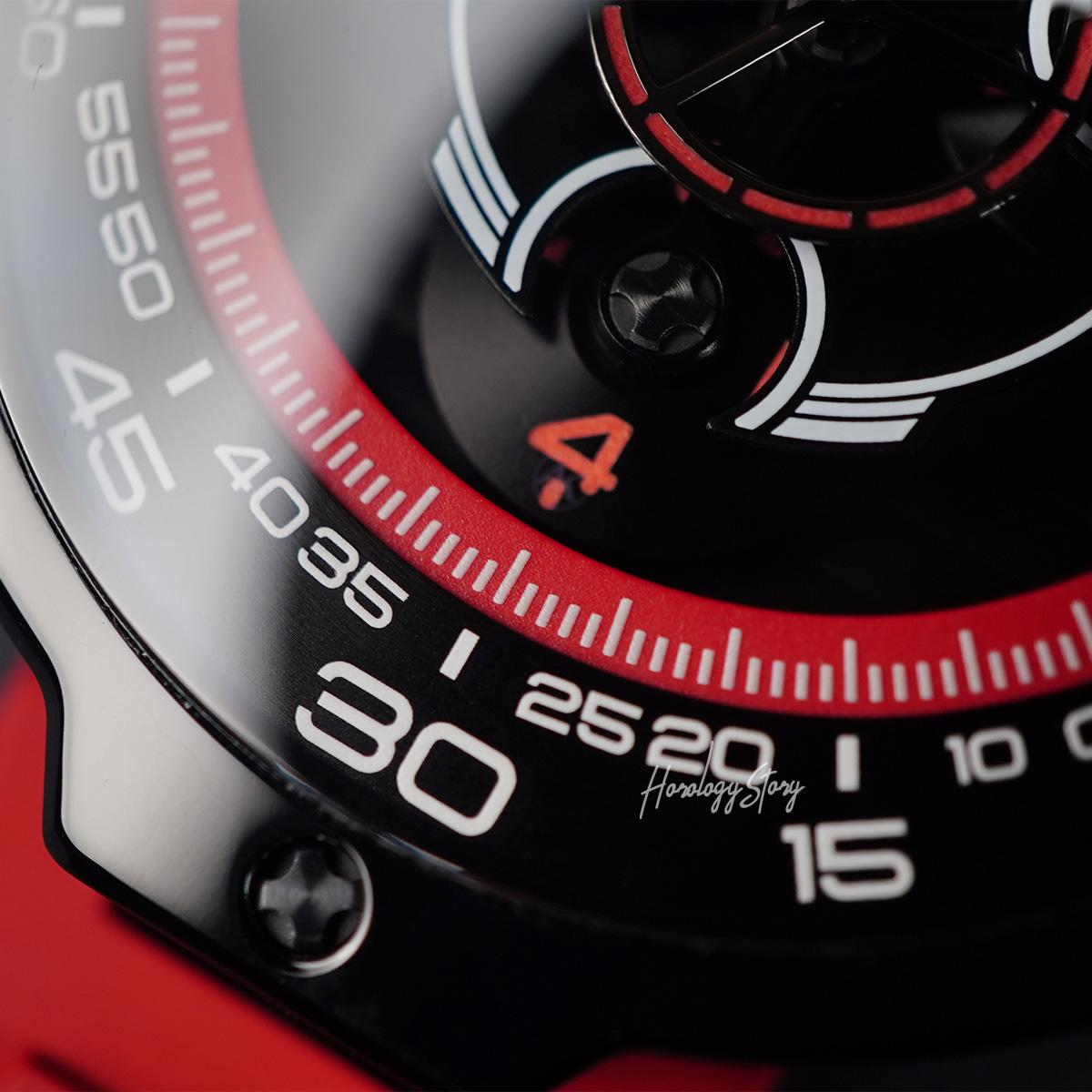 Atowak Spaceship Mars Red Black IP - Horology Story Youtube Store