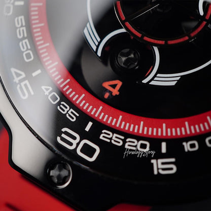 Atowak Spaceship Mars Red Black IP - Horology Story Youtube Store