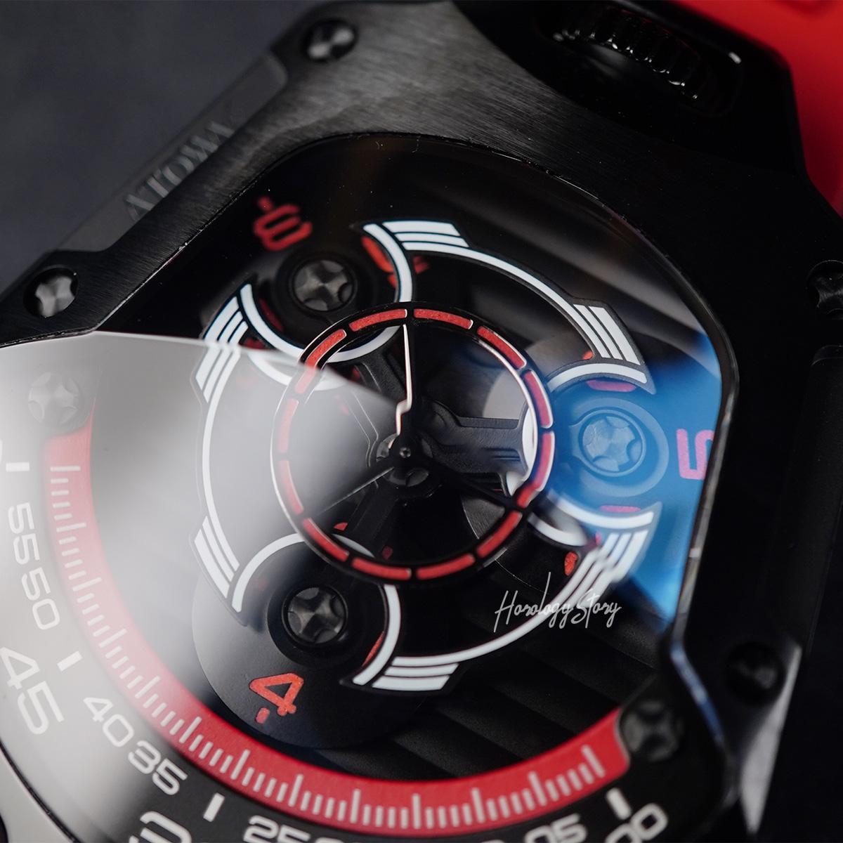 Atowak Spaceship Mars Red Black IP - Horology Story Youtube Store