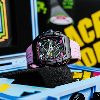 Nubeo Magellan Chronograph Space Invaders LTD Nebula Purple