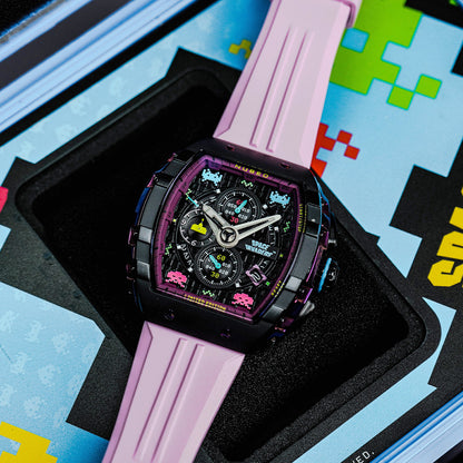 Nubeo Magellan Chronograph Space Invaders LTD Nebula Purple