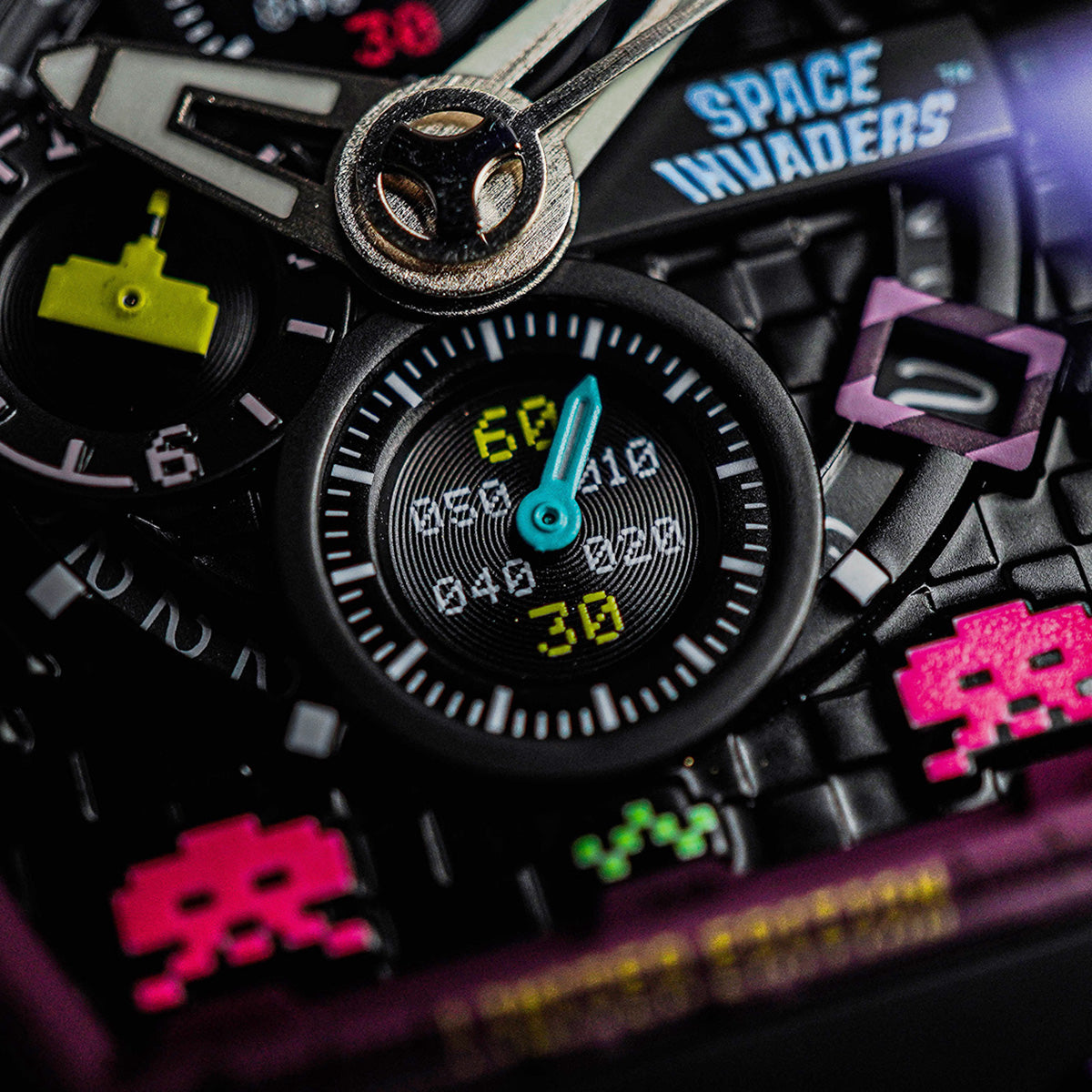 Nubeo Magellan Chronograph Space Invaders LTD Nebula Purple